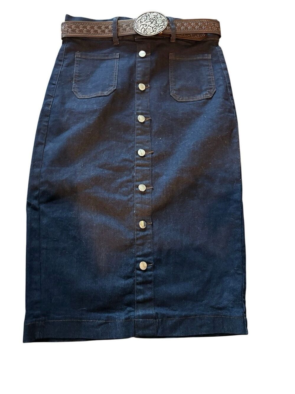 Indigo poppy size 8 denim skirt